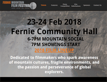 Tablet Screenshot of ferniefilmfestival.com